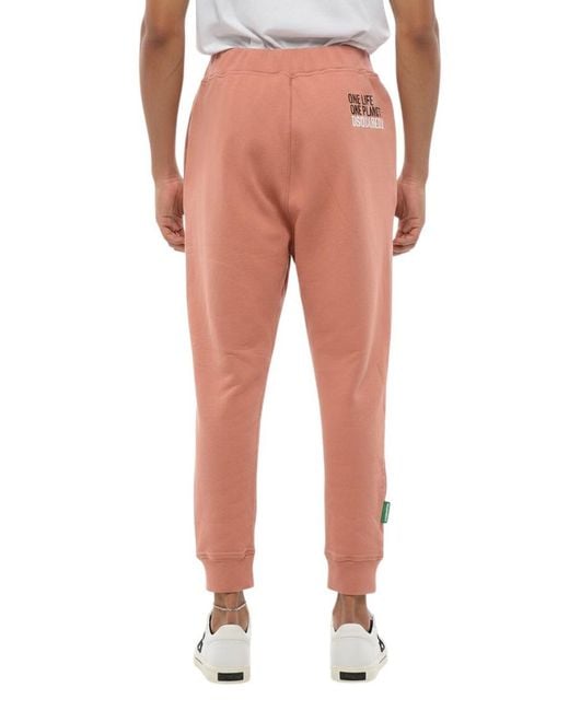 DSquared² Red Regular Joggers for men