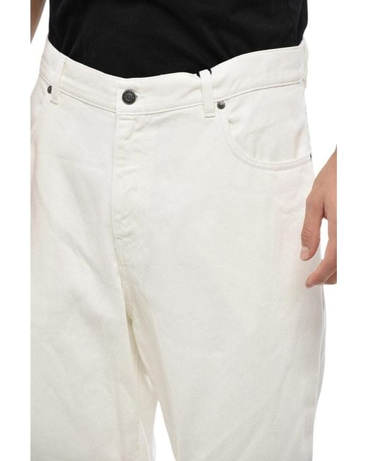 MSGM Black Straight Solid Jeans for men