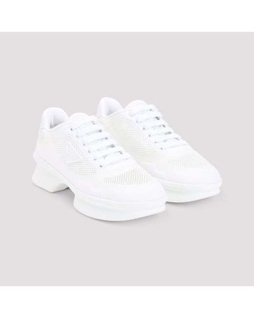 Prada White Lace-Up