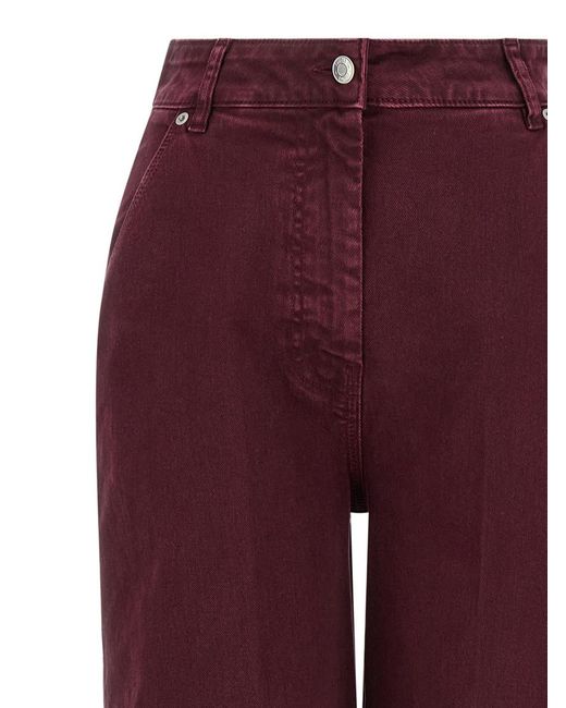 Nude Purple Wide Leg Jeans