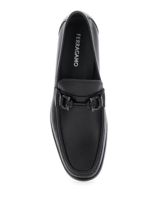 Ferragamo White Leather Loafers for men