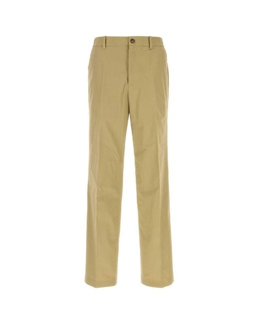 A.P.C. Natural Flat Front Pants for men