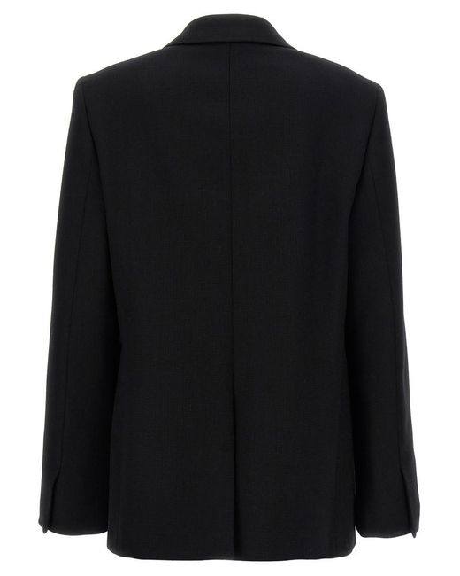 Jil Sander Black Tailored Single-Breasted Blazer