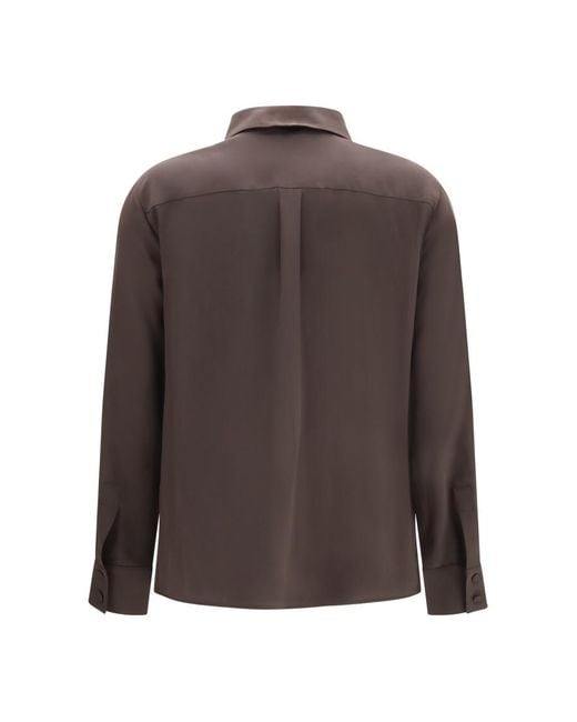 Lardini Brown Straight Solid Shirt