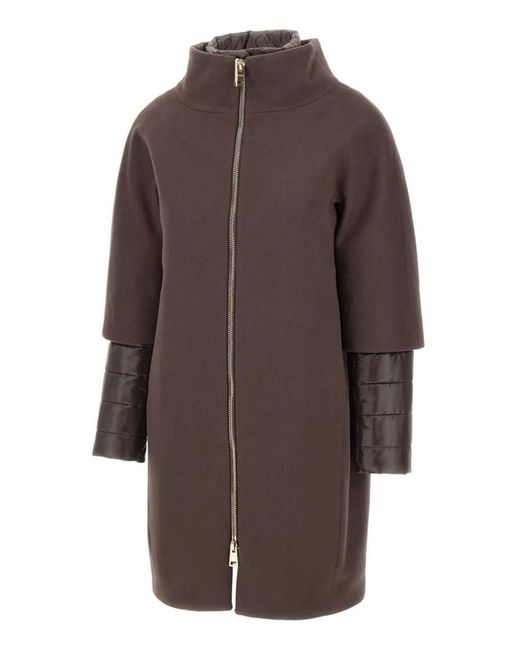 Herno Brown Long-Sleeve Coat