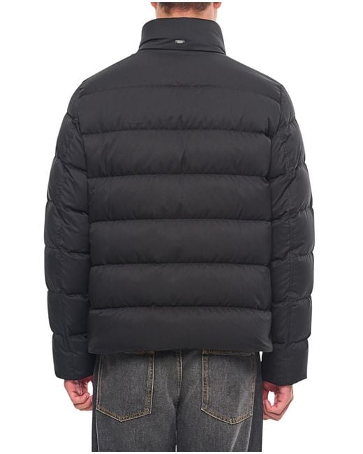 Herno Gray Quilted Jacket for men