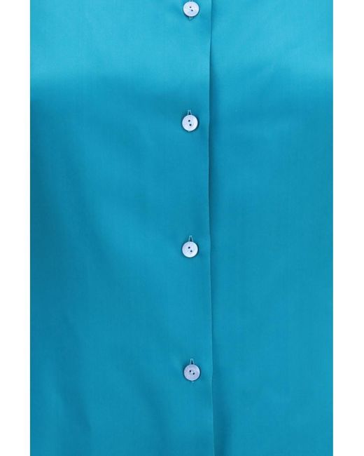 Gucci Blue Regular Solid Shirt