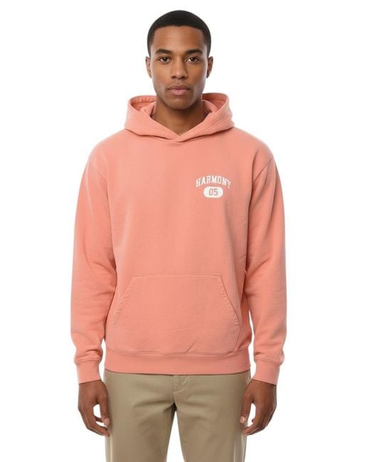 Harmony Pink Regular Logo Hoodie for men