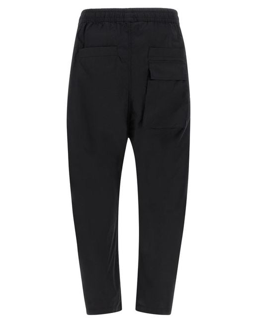 Thom Krom Black Relaxed Drawstring Pants for men