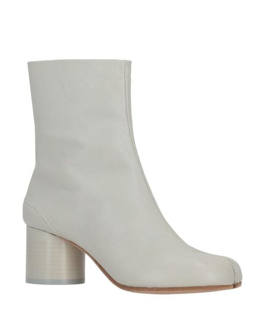Maison Margiela White Alabaster Solid Tabi Boots