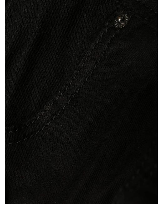 DSquared² Black Split-Cuff Flared Jeans