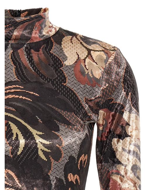 Etro Multicolor 'Paisley' Chenille Top