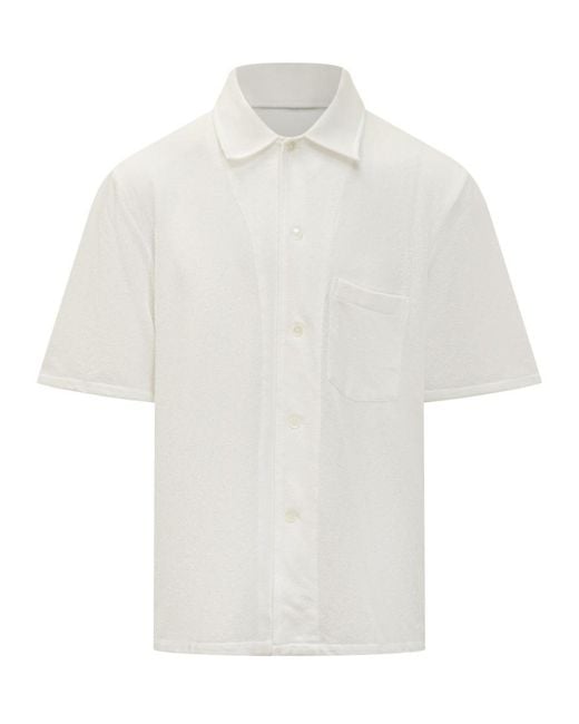 Our Legacy White Regular Solid Shirt for men