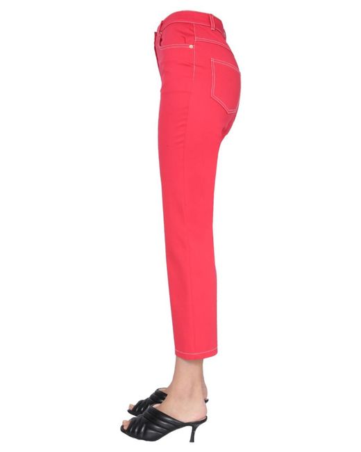 Moschino Flared Flat Front Pants