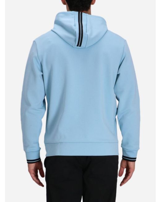 Boss Blue Zip-Up Hoodie for men