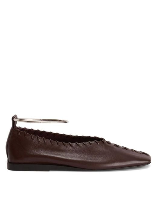 Jil Sander Brown Ring Ballerina