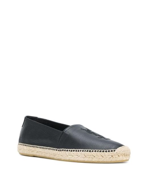 Saint Laurent Blue Leather Espadrilles for men