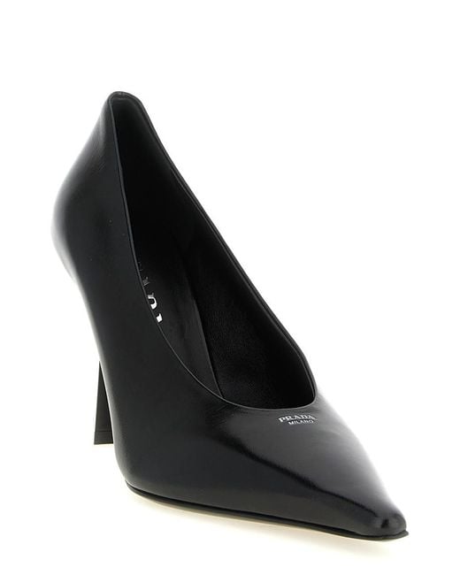 Prada Black Logo Pumps