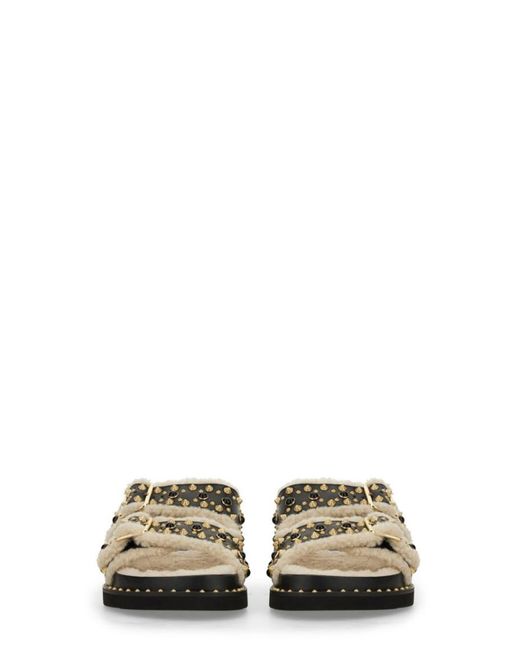 Ash Black Studded Sandals