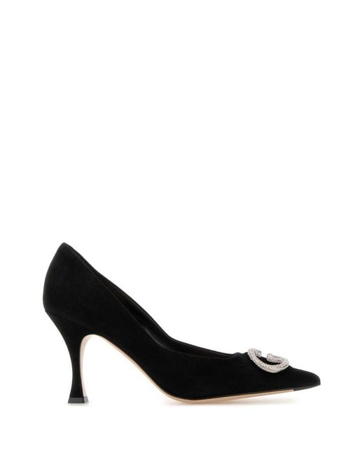 Gucci Black Logo Pumps
