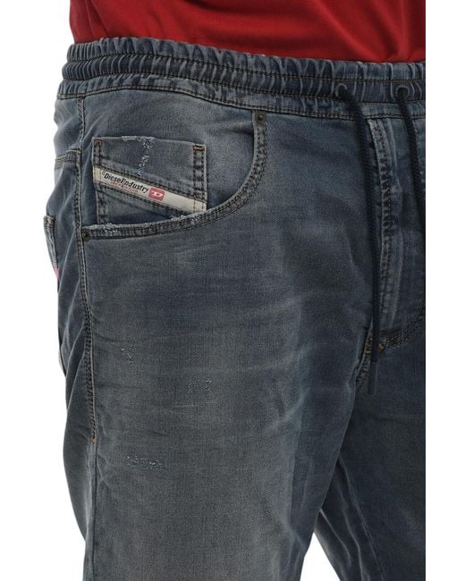 DIESEL Blue Drawstring Shorts for men
