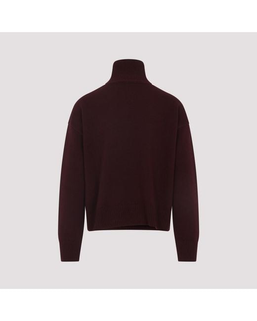 AMI Red Turtle Neck Sweater for men