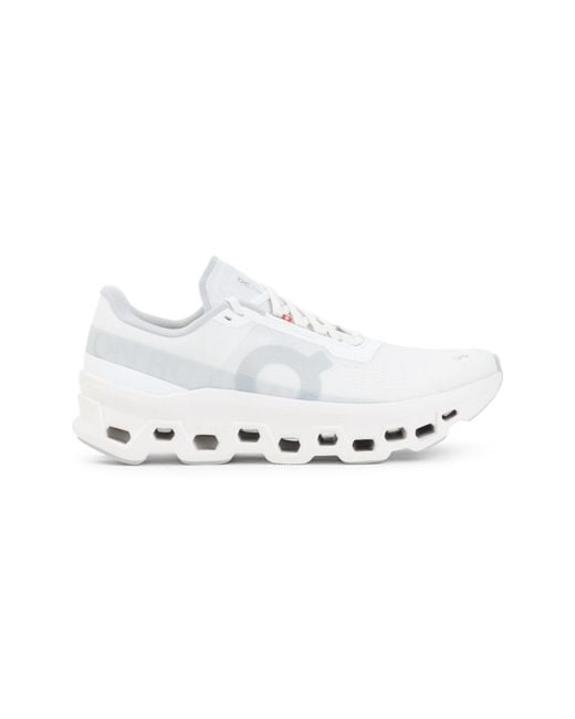 On Shoes White Logo Cloud Sneakers for men