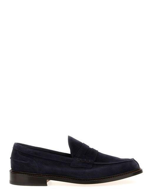 Tricker's Blue Adam Loafers for men
