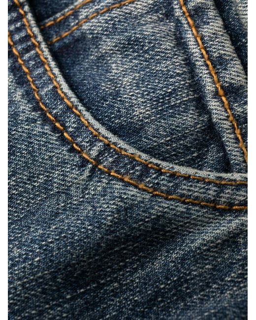 Etro Blue Cotton Wide Leg Jeans