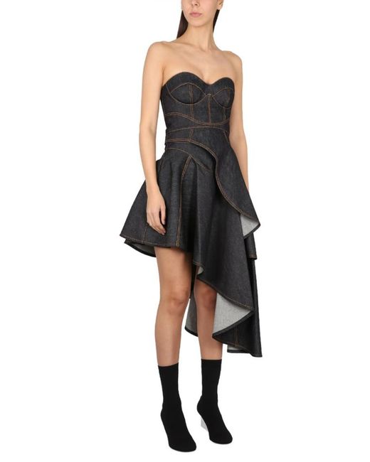 McQueen Black Slip On Boots