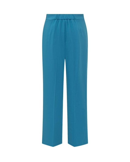 Etro Blue Bootcut Flat Front Pants