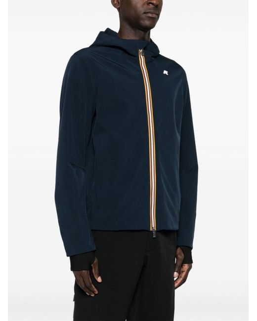 K-Way Blue Jacko Bonded Jacket for men