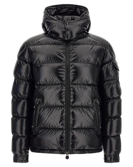 Moncler Black Quilted Down Jacket for men