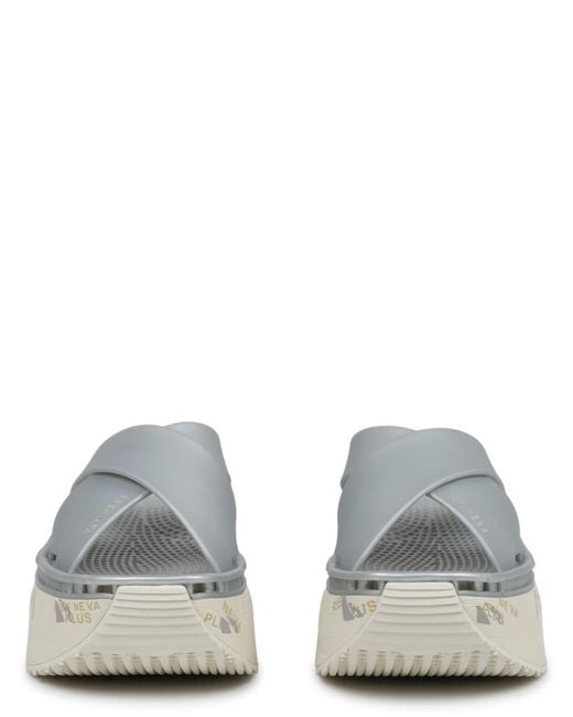 Premiata Gray Solid Moura Sandals