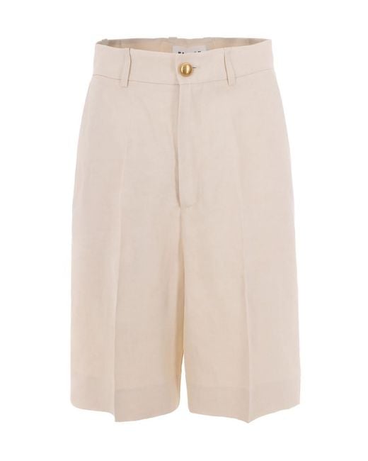 P.A.R.O.S.H. White Solid Shorts