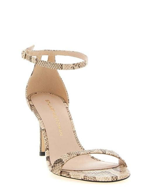 Stuart Weitzman Natural Round Toe Type Pump