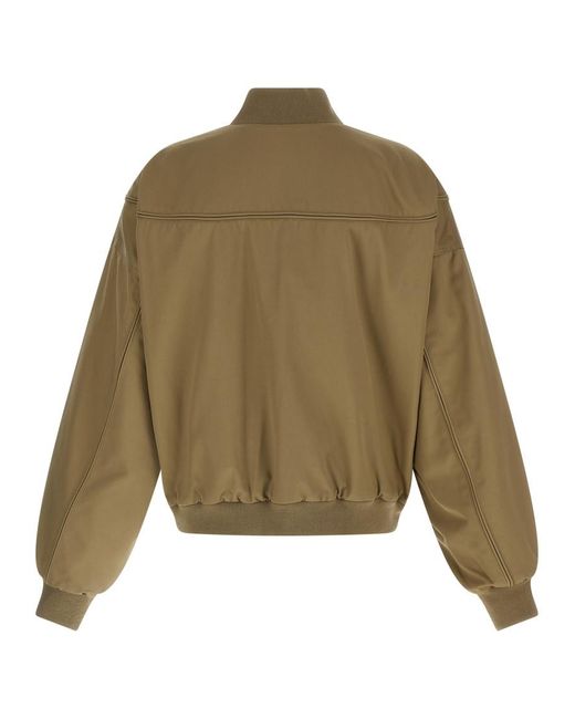 Willy Chavarria Green Solid Band Collar Jacket for men