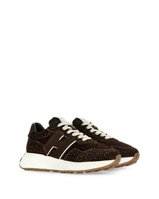 Hogan Black Printed H641 Sneakers