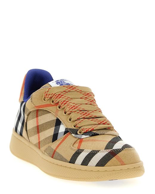 Burberry Multicolor Check Sneakers