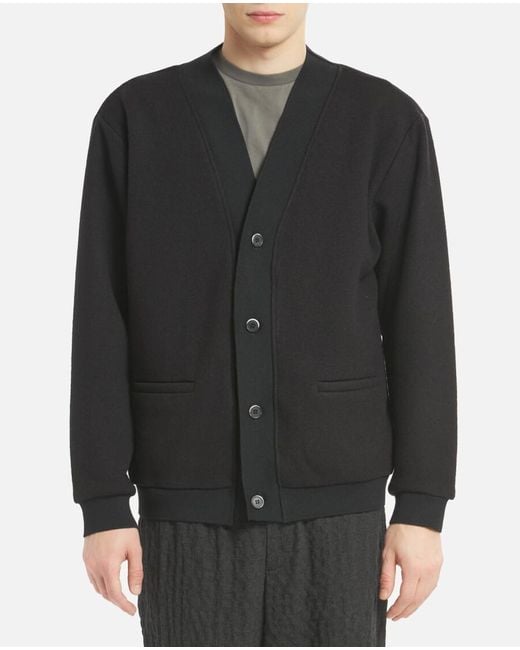 Barena Black V-Neck Buttoned Cardigan for men