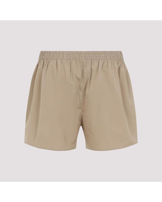 Miu Miu Natural Logo Shorts