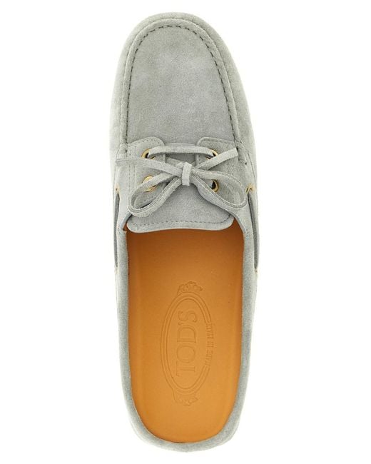 Tod's White Solid Loafers