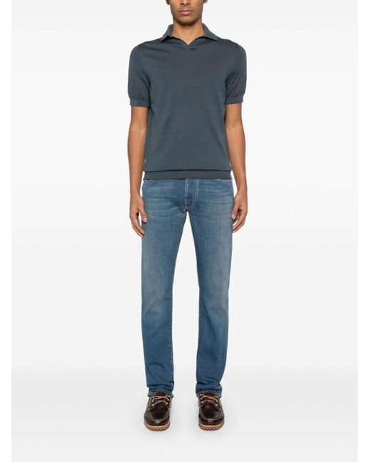 Jacob Cohen Blue Slim Bard Jeans for men