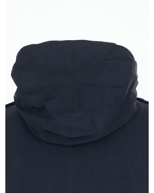 Aspesi Blue Mock Collar Jacket for men