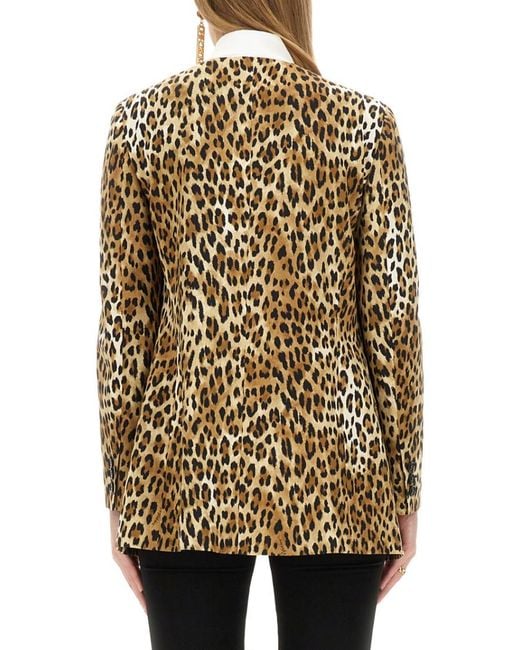 Moschino Multicolor Jacket With Animal Pattern