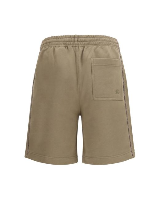 Burberry Gray Solid Shorts for men