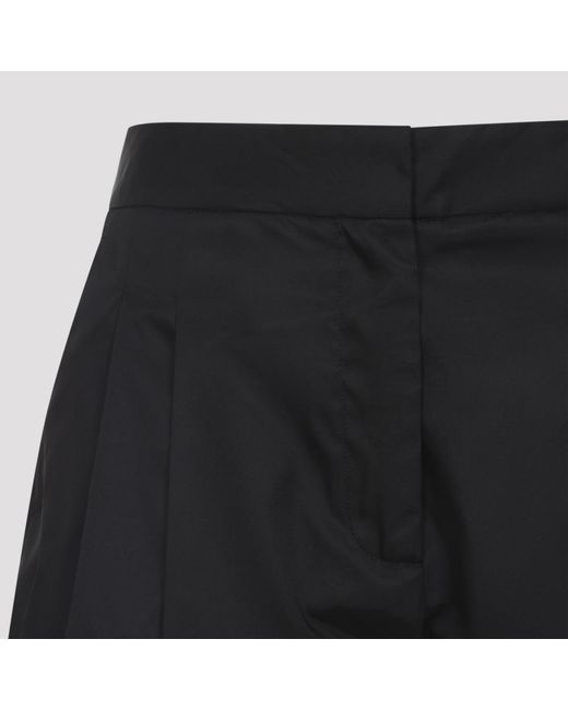 Alaïa Black Technical Taffeta Tailored Pants
