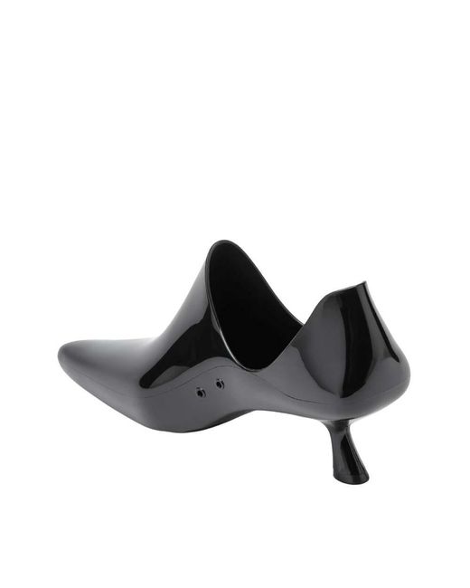 Loewe Black Leather Mules