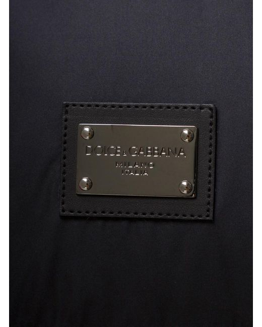 Dolce & Gabbana Black Down Jacket for men
