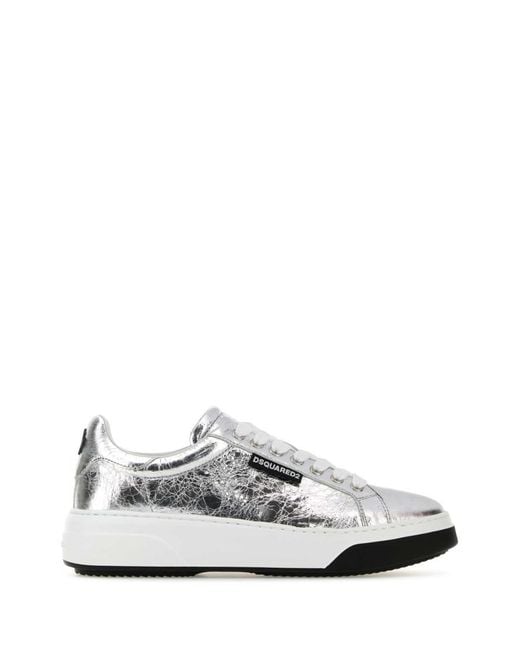DSquared² White Dsquared Leather Bumper Sneakers
